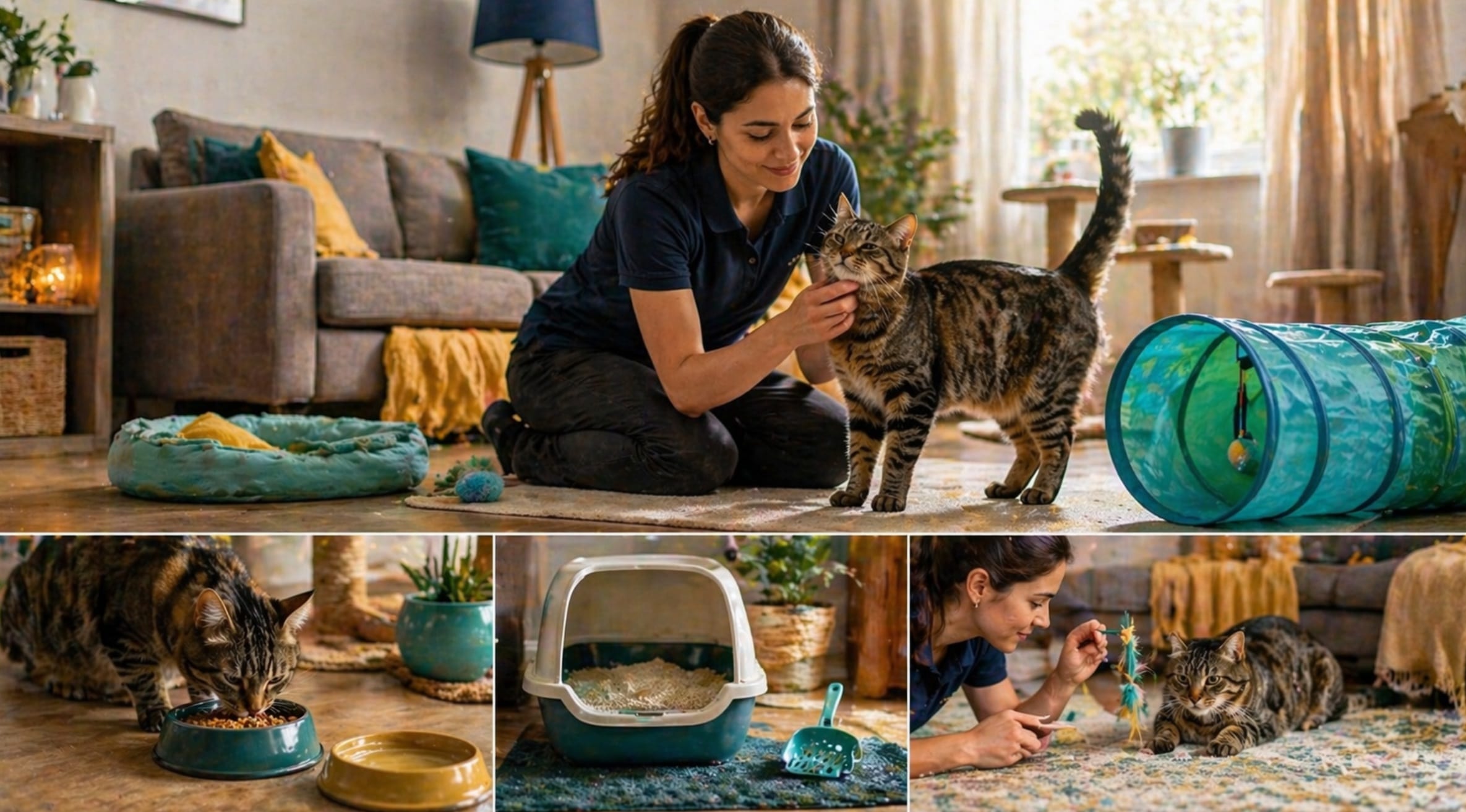 Cosa include il cat sitter a Valvestino — Pasti, lettiera, gioco, farmaci e aggiornamenti