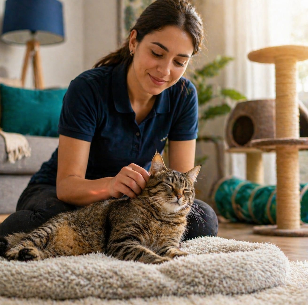 Gatto avventuroso accudito nel paradiso segreto della natura incontaminata dal cat sitter a Valvestino in alta Valsabbia